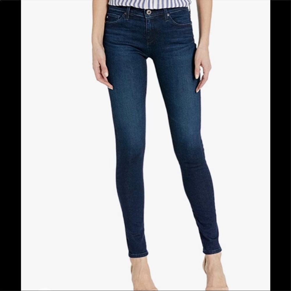 AG Super Skinny "The Legging" Dark Ankle Jeans